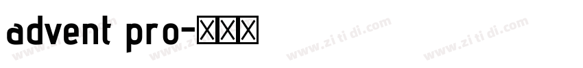 advent pro字体转换